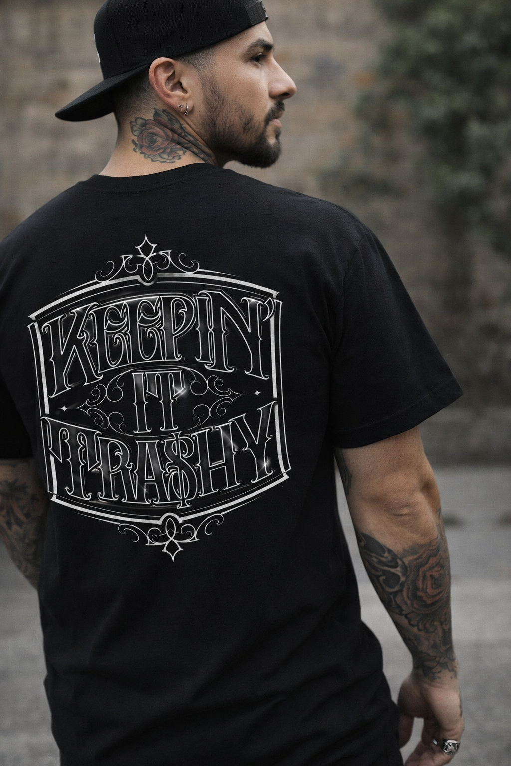 KEEPIN’ IT TRA$HY Signature Tee – Street Hustle Graphic T-Shirt